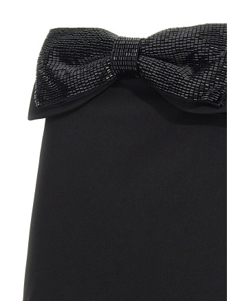 'Black Crepe Bandeau Mini' dress #
