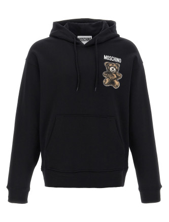 'Teddy' print hoodie