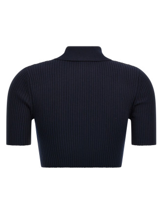 Ribbed polo shirt #