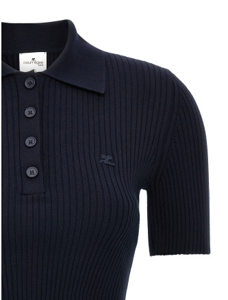 Ribbed polo shirt #