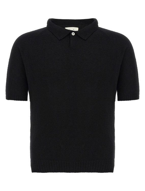 Bouclé cotton polo shirt #1