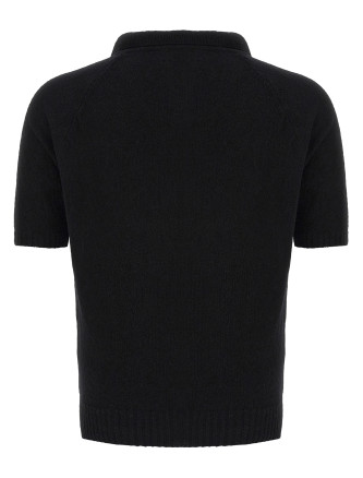 Bouclé cotton polo shirt #