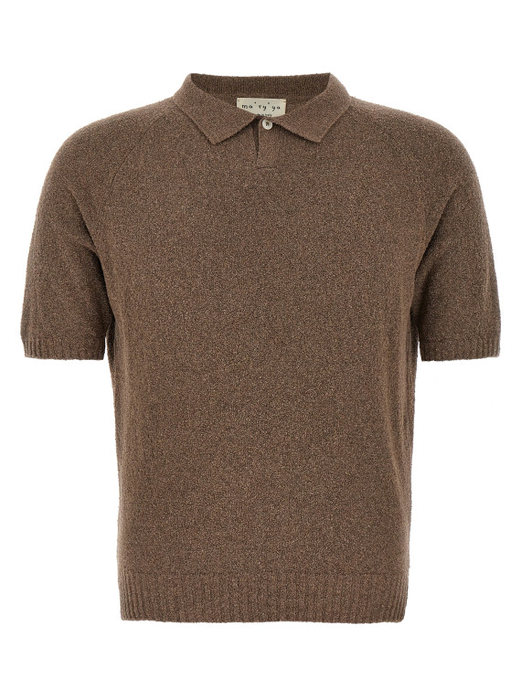 Bouclé cotton polo shirt #1