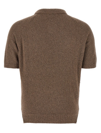 Bouclé cotton polo shirt #