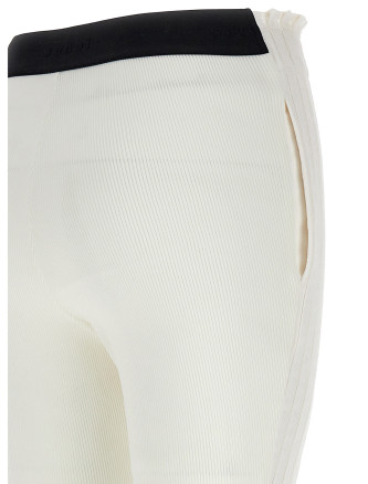 Ribbed pleated pants #