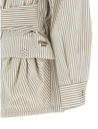 Striped blouson #
