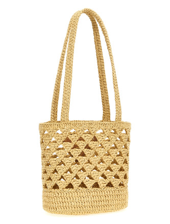 Crochet logo handbag #