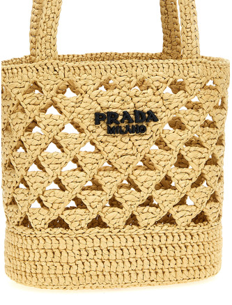 Crochet logo handbag #