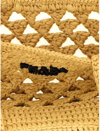 Crochet logo handbag #