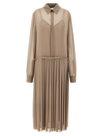 'Pleated Midi' dress