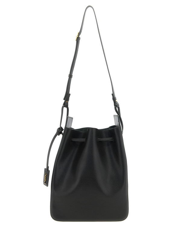 Large leather bucket bag #1