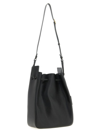 Large leather bucket bag #