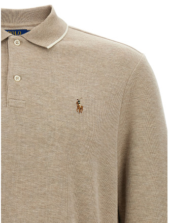 Fleece cotton polo shirt #