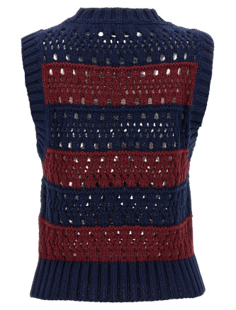 'Blue Striped' vest #