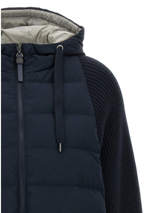 Two-material puffer jacket #