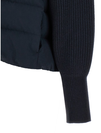 Two-material puffer jacket #