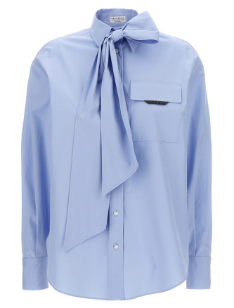 'Shiny Flap Detail' shirt