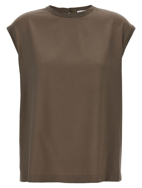 Monile satin T-shirt #1