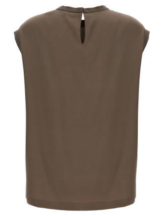 Monile satin T-shirt #