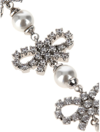 'Micro Bow Pearl Tiered' earrings #