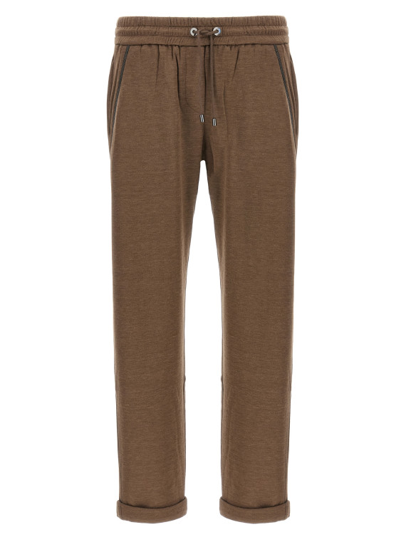 'Shiny Pocket Detail' joggers #1