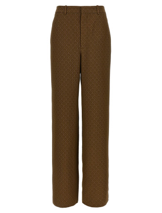 'Medaglioni' twill pants