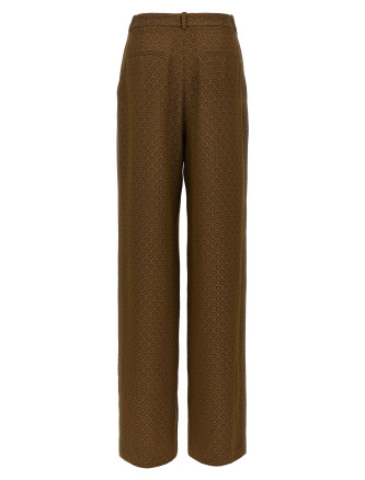 'Medaglioni' twill pants #