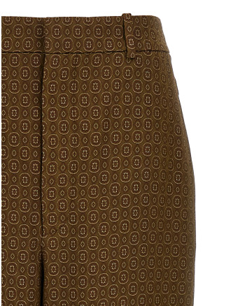 'Medaglioni' twill pants #