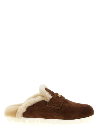 Suede mules