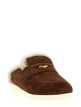 Suede mules #