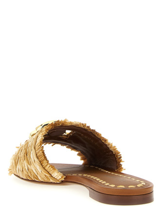 Raffia braid slides #