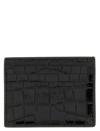 Crocodile leather card holder #