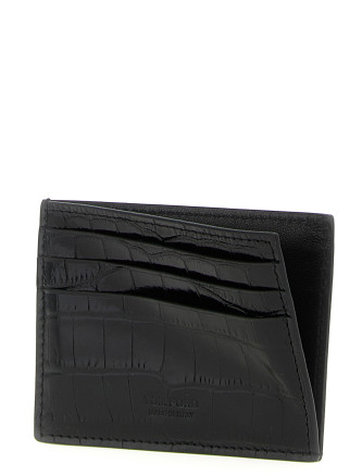 Crocodile leather card holder #