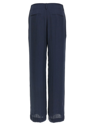 Silk effect trousers #