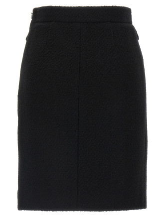 Bouclé wool skirt #