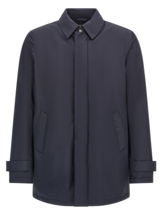 Removable hood parka #