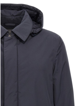 Removable hood parka #