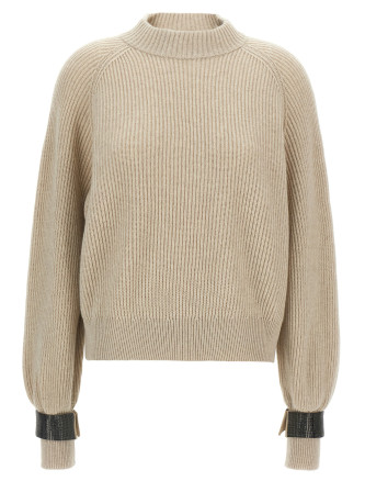 Monile cuffs sweater