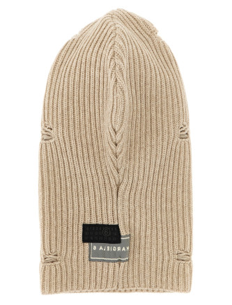 Distressed wool balaclava #