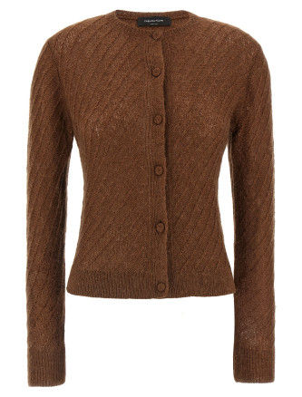 Sequin crochet cardigan