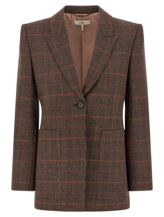 Check Wool blazer #1