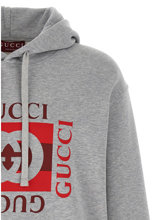 'Gucci Incrocio GG' print hoodie #