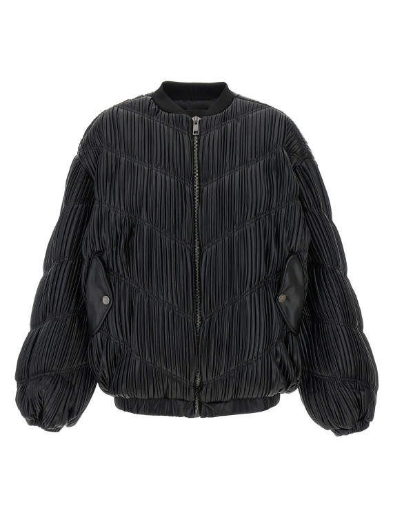 Pleated bomber jacket #1