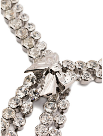 Bow crystals necklace #