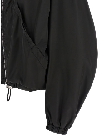 Maxi hood bomber jacket #