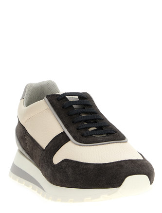 Leather suede sneakers #