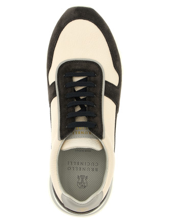 Leather suede sneakers #