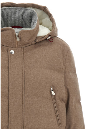 Flannel down jacket #