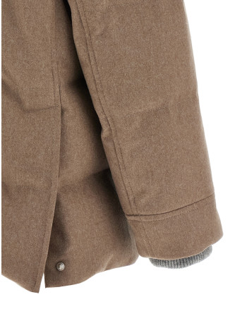 Flannel down jacket #