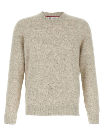 Buttoned yarn sweater